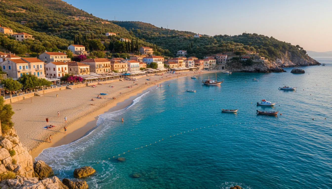 découvrez himare en albanie, une station balnéaire paradisiaque offrant plages magnifiques, eaux cristallines et une ambiance conviviale pour des vacances inoubliables.