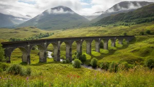 découvrez glenfinnan en écosse, admirez le célèbre viaduc et laissez-vous émerveiller par ses paysages enchanteurs qui captivent les visiteurs.